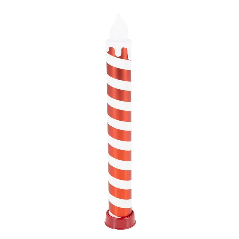 Ledkaars rood en wit gestreept