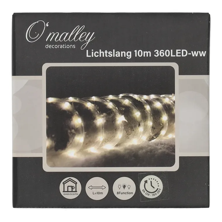Lichtslang 10 meter, 360 led warm wit